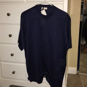 Brioni Navy Knit Crew